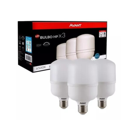 PACK 3 LÂMPADAS 20W 6500K