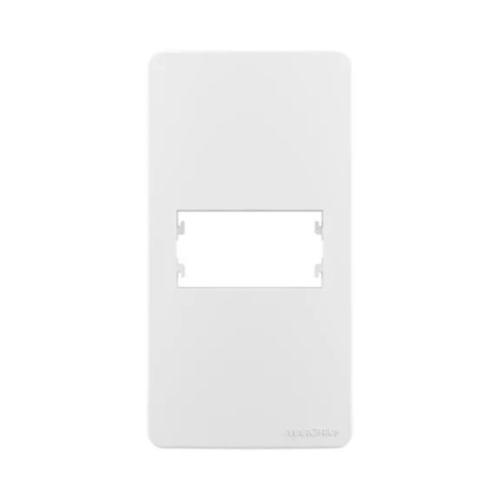 PLACA + SUPORTE 1 POSTO P/CONDULETE 1"POLEGADA BRANCA - LINHA SLEEK