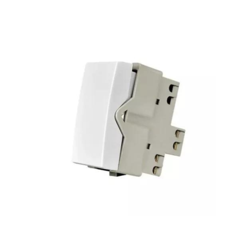 MÓDULO INTERRUPTOR SIMPLES BRANCO - LINHA SLEEK